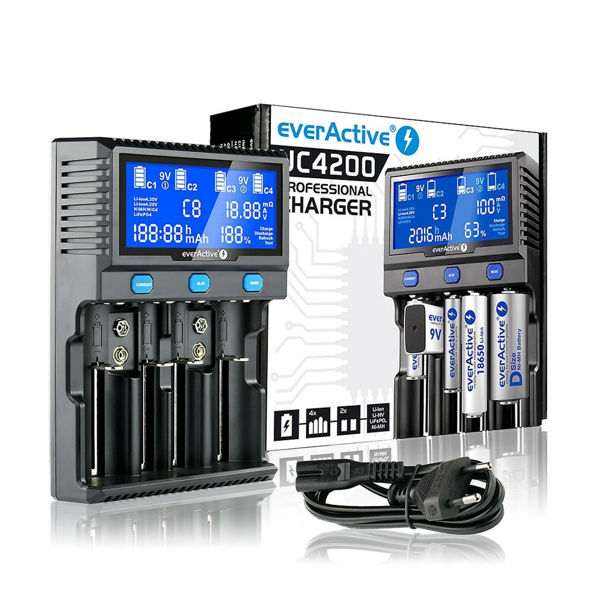 Caricabatterie EverActive UC-4200